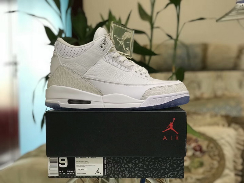 Authentic Air Jordan 3 white Cat